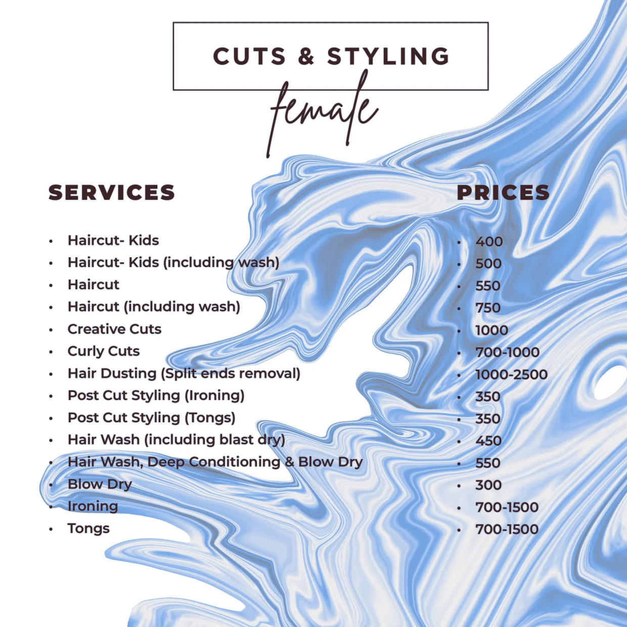 THS Rate Card - Female Cuts - page 2 of 11