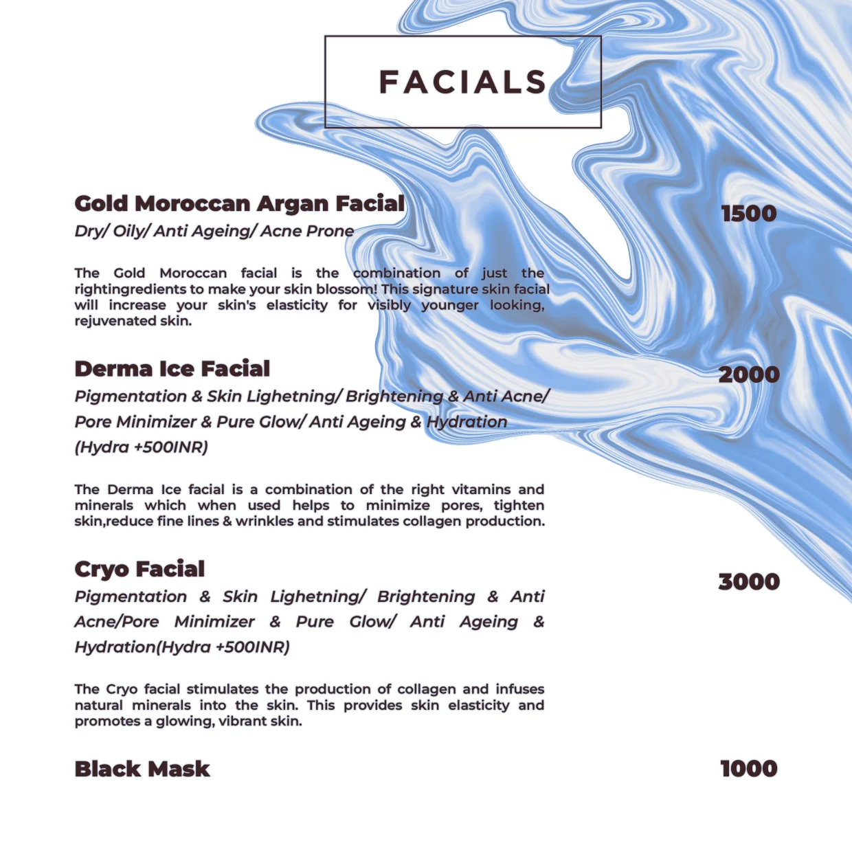 THS Rate Card - Facials - page 6 of 11